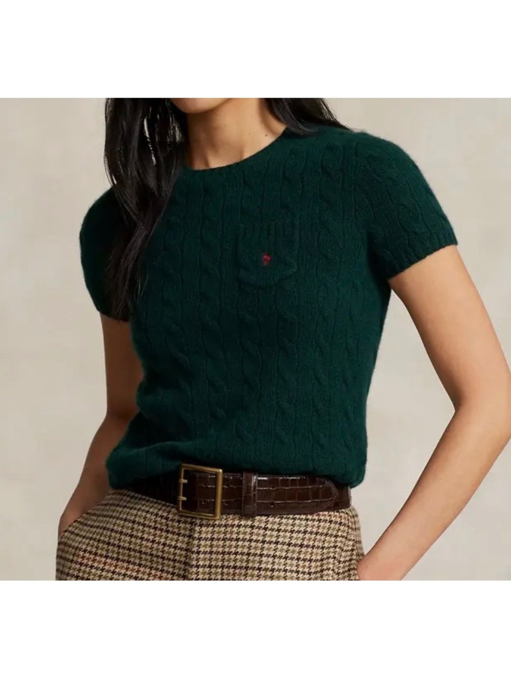 Polo Ralph Lauren wool cashmere short sleeve knit sweater